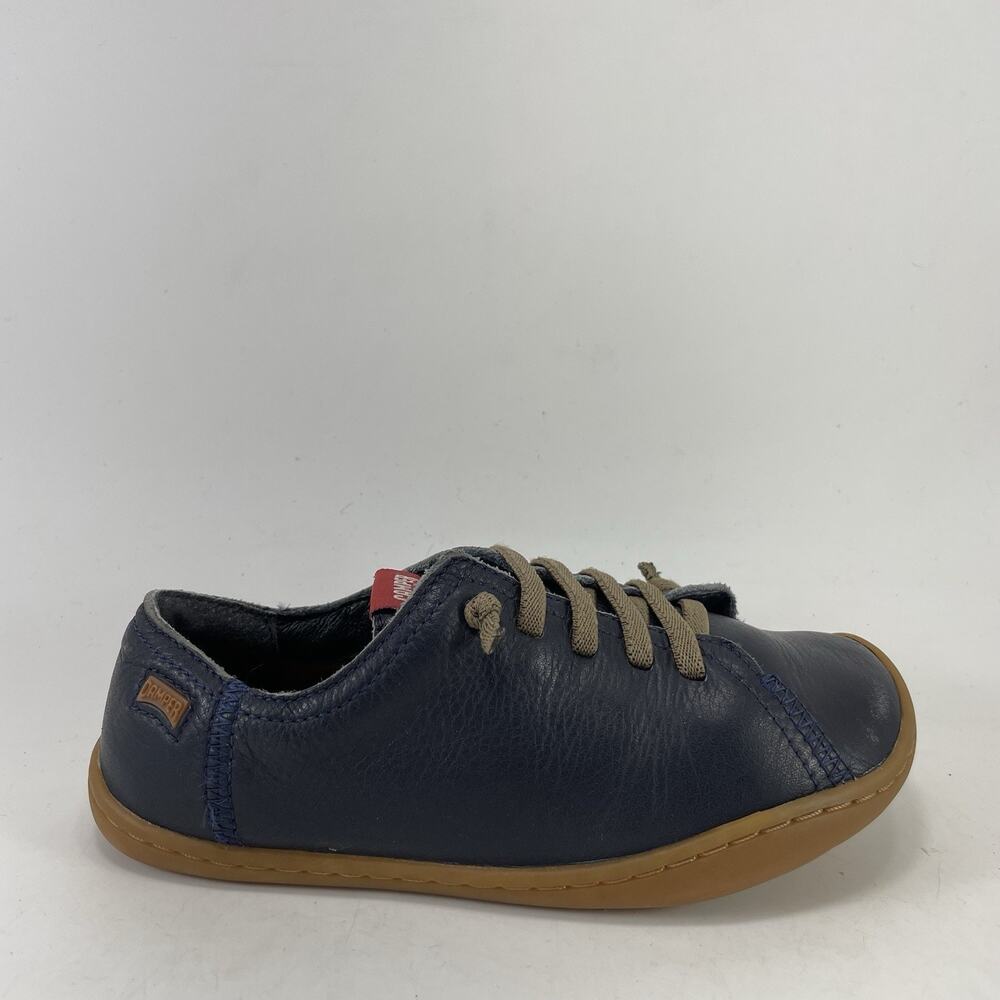 Camper Peu Cami Blue Leather Minimalist Casual Shoes Kids Size EUR 31, US 13
